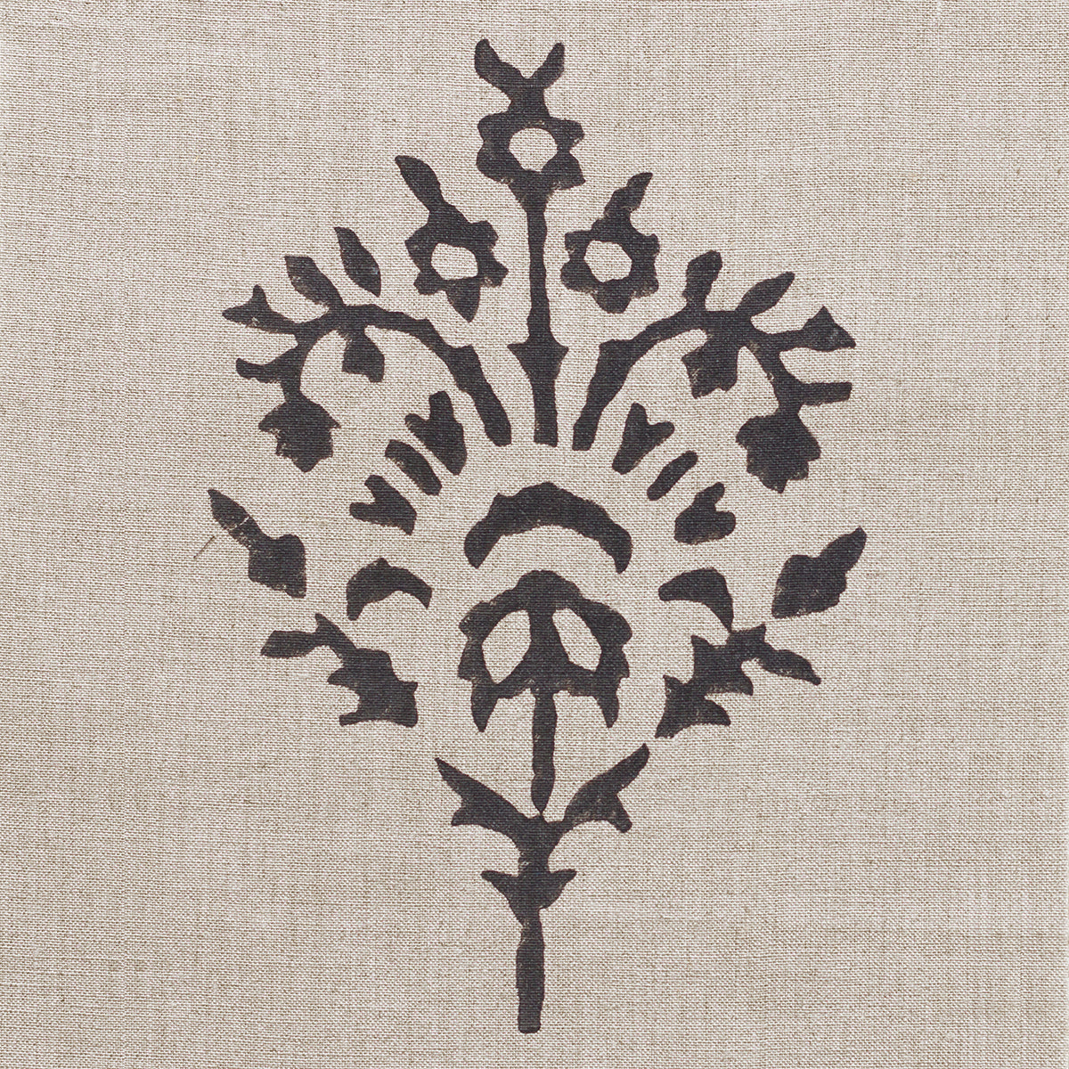 Graphite Akansha Block-printed Linen – 340
