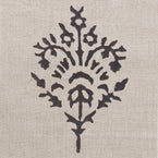 Graphite Akansha Block-printed Linen – 340