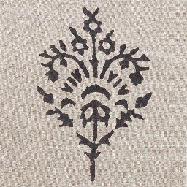 Graphite Akansha Block-printed Linen – 340