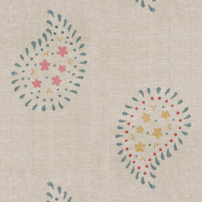 Small Non Returnable Sample of Salcombe Blue Malathi - Yellow Linen - Sale