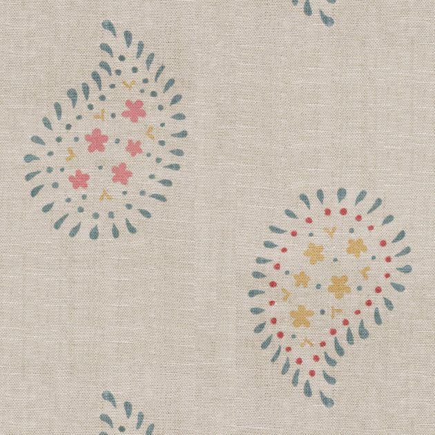 Small Non Returnable Sample of Salcombe Blue Malathi - Yellow Linen - Sale