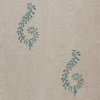 Large Returnable Sample of Egyptian Blue Shalini Embroidered - Lighter Linen
