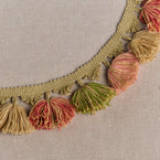 Parsley, Rusty Rose, Pale Rose, Jute Tassels