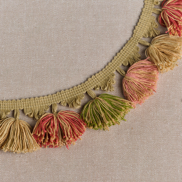 Parsley, Rusty Rose, Pale Rose, Jute Tassels