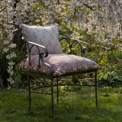 Faded Rose Natasha Large Seat Cushion with Tassels