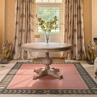 Hand-woven Wool Kilim - Faded Rose Tulip