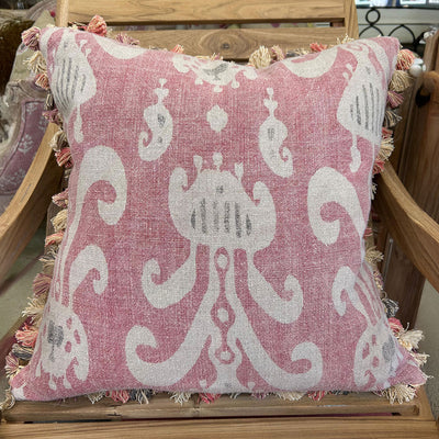 Faded Rose Natasha Large Seat Cushion with Tassels