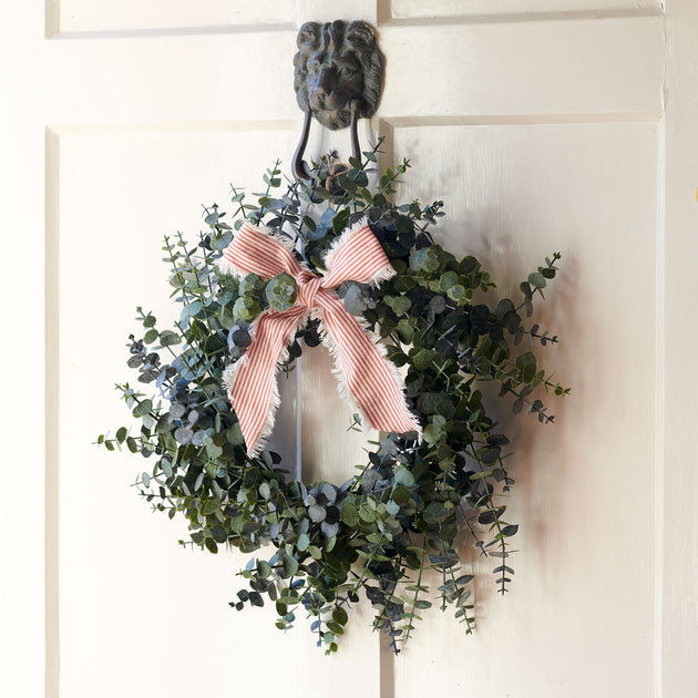 Eucalyptus Wreath with Ribbon