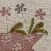 Flower Pot Rustic Linen Cushion