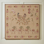 Seconds - Golden Peacocks Framed Wallhanging