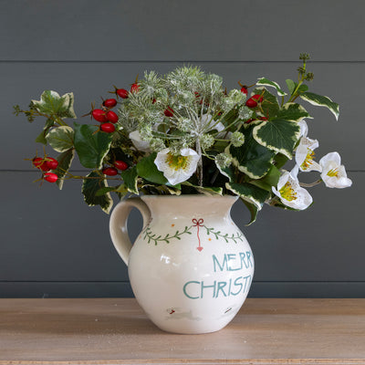 Bunch of Christmas Frosted Stems with Ivy &amp; Berries FB51