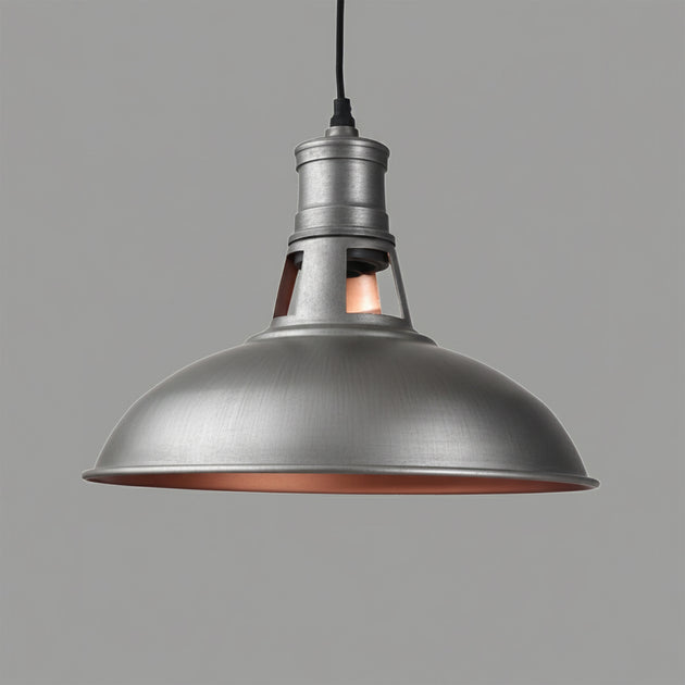 Galvanised Metal Pendant Lamp
