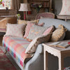 Egyptian Geese Rustic Linen Cushion
