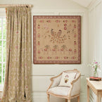 Golden Peacocks Framed Wallhanging