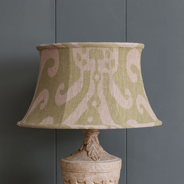 Green Gold Sacha Framed Linen Lampshade