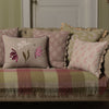 Green Gold Sacha Rustic Linen Cushion with Tassels