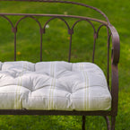 Green Gustavian Stripe Bench Cushion