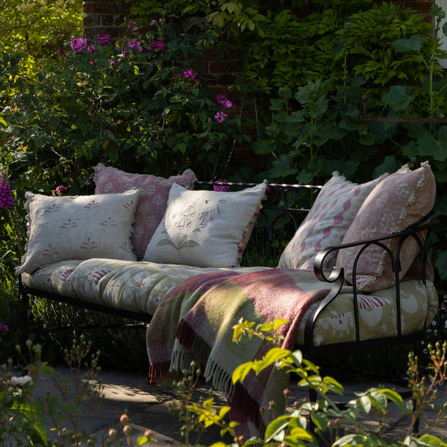 Green Natasha Bench Cushion
