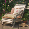 Rose Foxglove Rustic Linen Cushion with Tassels