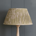 Green Gold Sacha Pleated Linen Lampshade