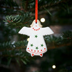 Christmas Green Star Angel Decoration - Seconds