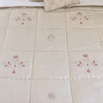 Rose Freja Rustic Linen Quilt - King Size