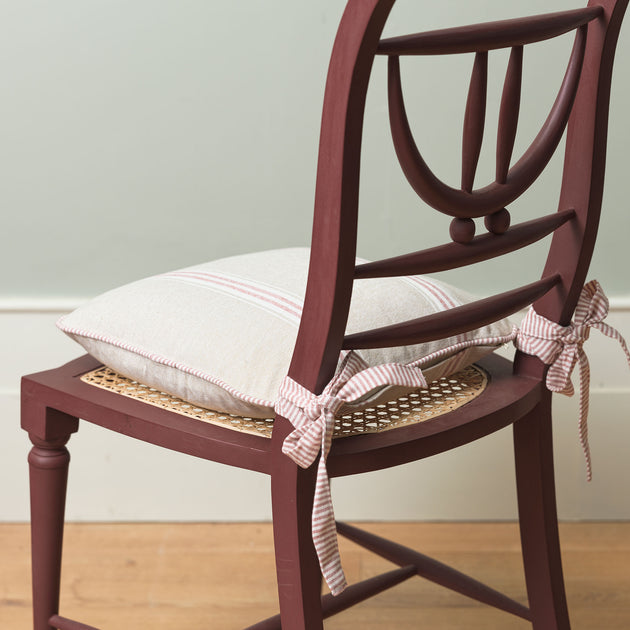 Gustavian Beech Red Chair Cushion