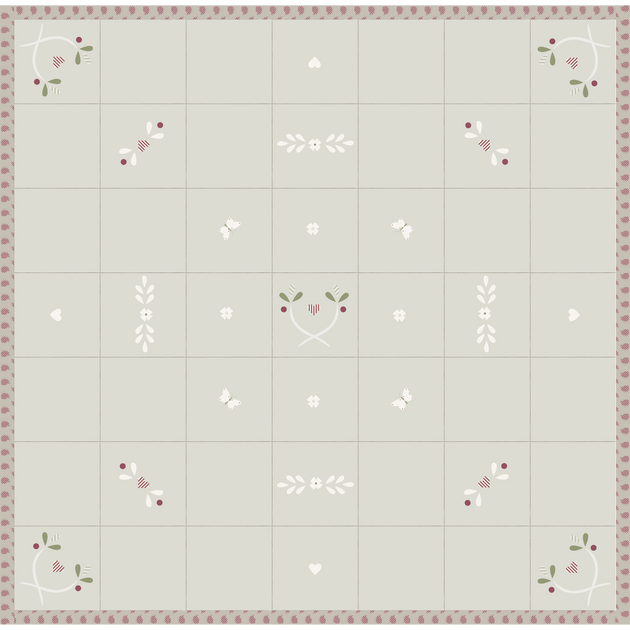 Grey Gustavian Cotton Quilt