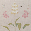 Hand-printed Pale Pink Foxglove Linen – 305