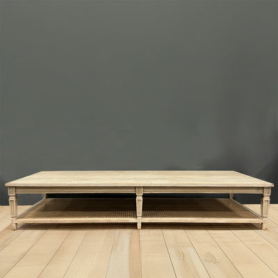 Extra Large Caned Coffee Table