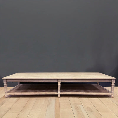 Extra Large Caned Coffee Table