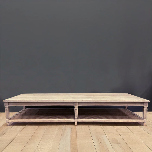 Extra Large Caned Coffee Table