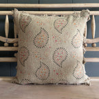 Indian Lullaby Rustic Linen Cushion