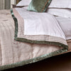 Indian Wedding Rustic Linen Quilt - King Size