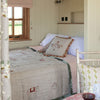 Indian Wedding Rustic Linen Quilt - King Size
