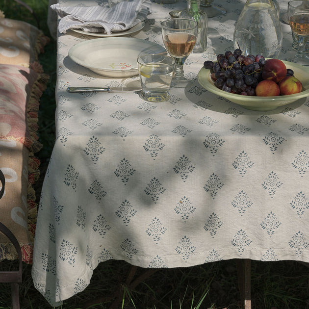 Indigo Anisha Tablecloth - Medium