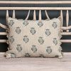 Indigo Pomegranate Rustic Linen Cushion