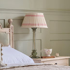 Ivory Rose Vintage Stripe Pleated Lampshade