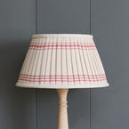 Ivory Rose Vintage Stripe Pleated Lampshade