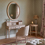 Large Carved Oval Mirror