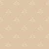 Wheat/Ivory Leaf Wallpaper