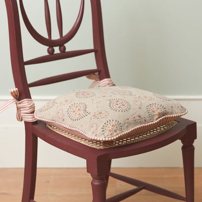 Lullaby Rustic Linen Chair Cushion