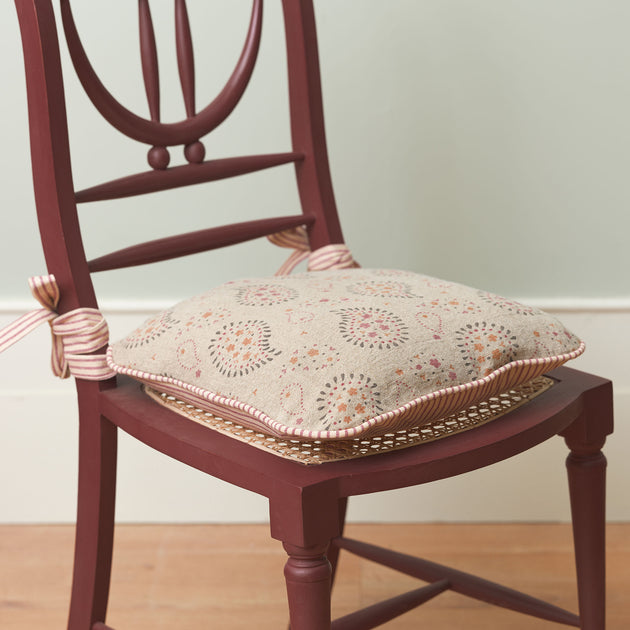 Lullaby Rustic Linen Chair Cushion