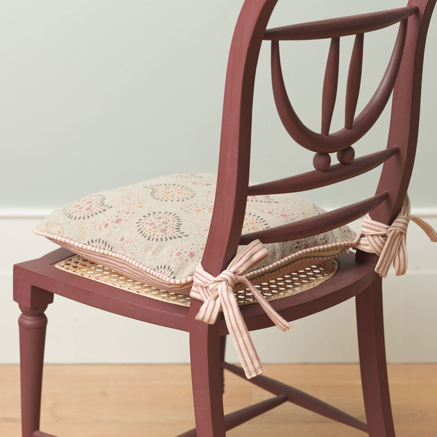 Lullaby Rustic Linen Chair Cushion
