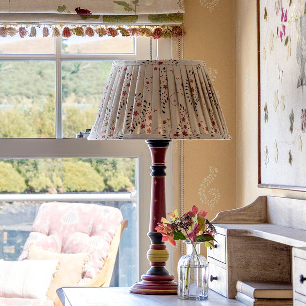 Lullaby Linen Pleated Linen Lampshade