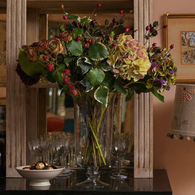 Luxury Bunch of Winter Hydrangeas, Ivy, Roses & Berries - FB45