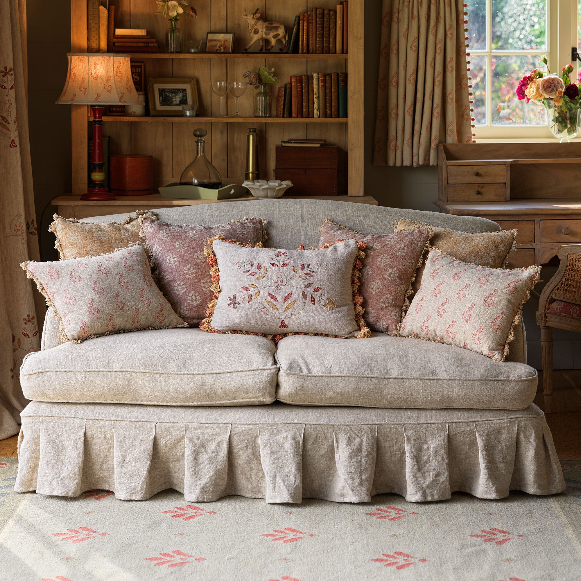 Upholstery Samples - Lydia Sofa with Box Pleats