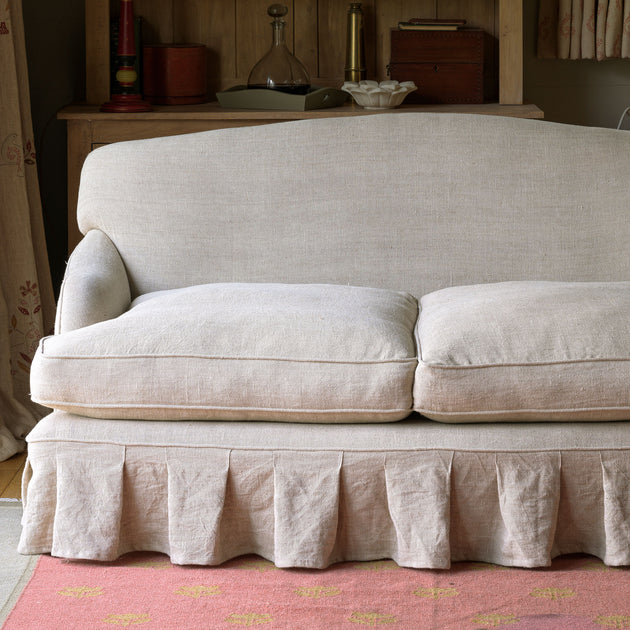 Small - Linen White Stonewashed Rustic Linen