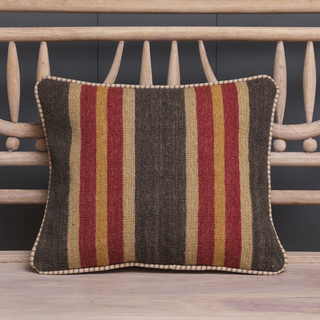 Madras Stripe Kilim Cushion