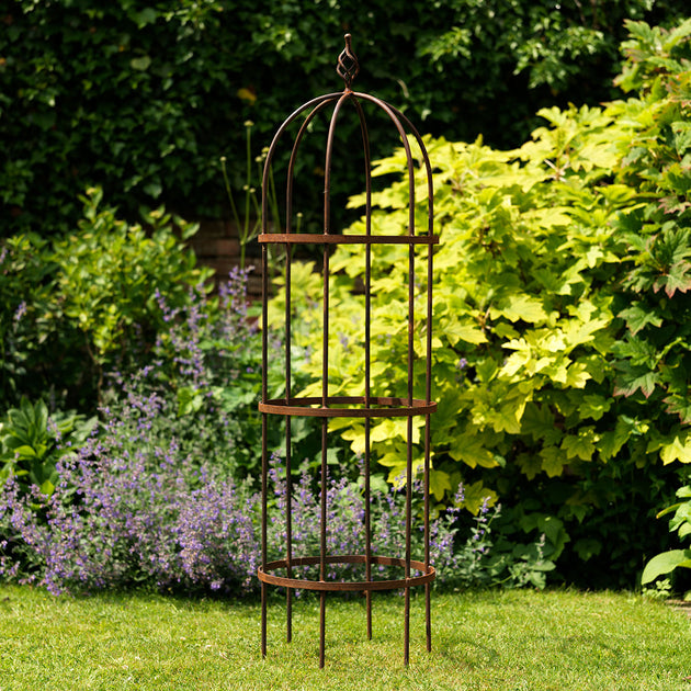 Wrought Iron Obelisk Plant Support